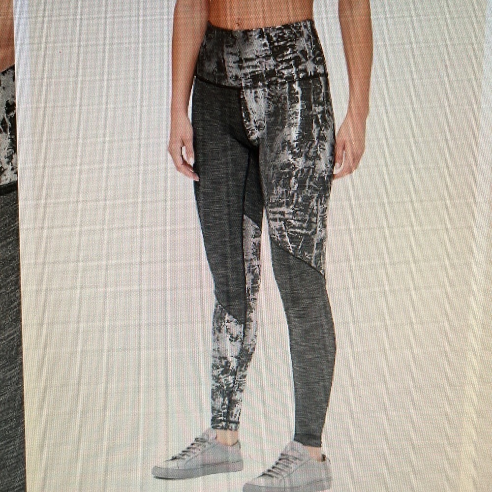 Lululemon Wunder Under Leggings High-Rise Tight Foil Size 2